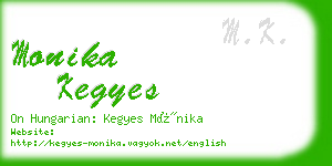 monika kegyes business card